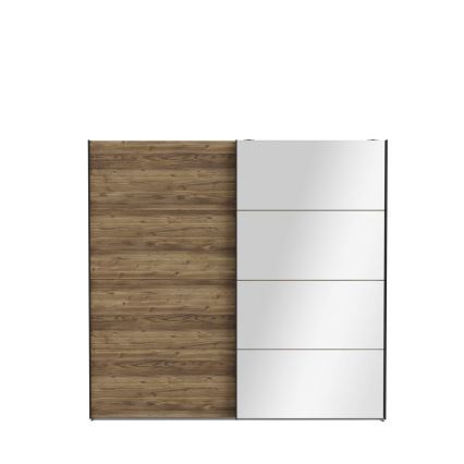 Kledingkast met spiegel OREN 220x210 cm artisan eik