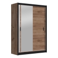 Kledingkast met spiegel SABRINA 150x215 cm eiken craft