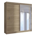 Kledingkast met spiegel SABRINA 180x215 cm Sonoma eik