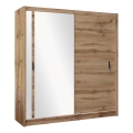 Kledingkast met spiegel SABRINA 203x215 cm eiken woltan