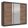 Kledingkast met spiegel SABRINA 250x215 cm eiken craft