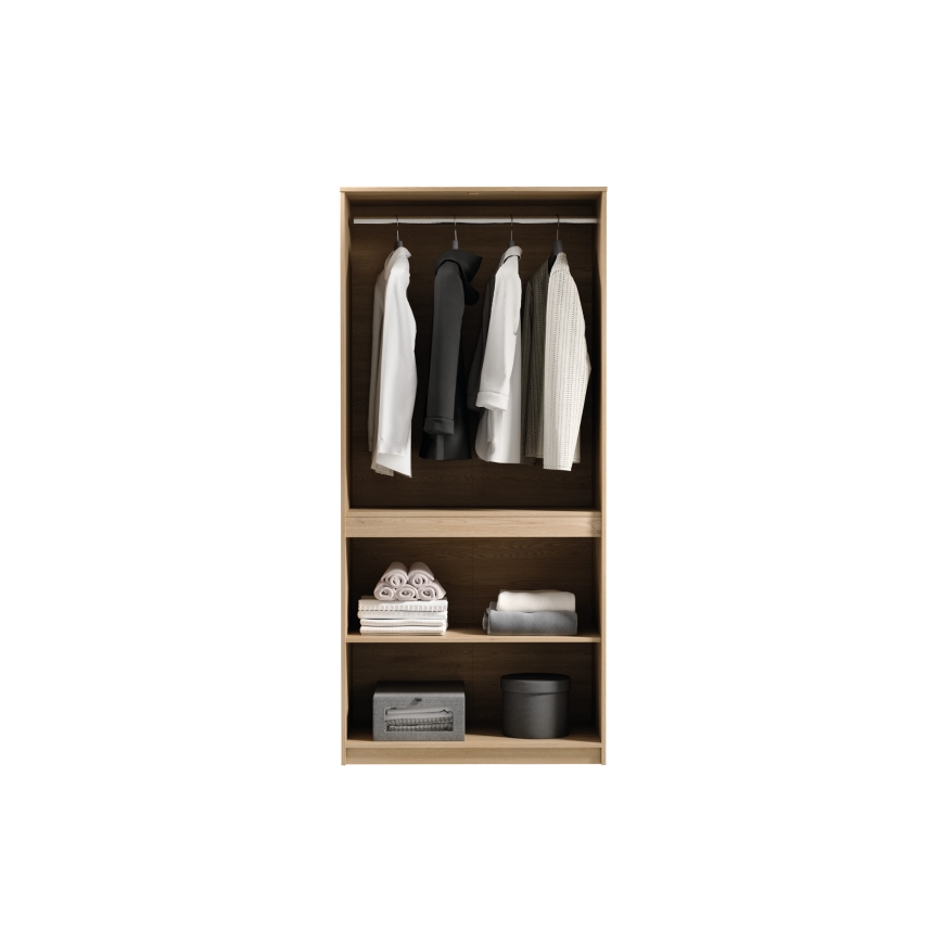Kledingkast MIYABI 90 x 198 x 52 cm, Cremona-eik
