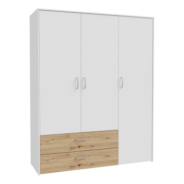 Kledingkast URO 152x190 cm artisan eiken/wit