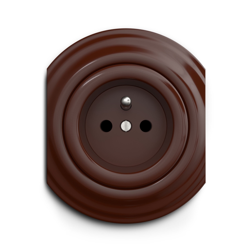 Kliklap - Cadre vintage central marron