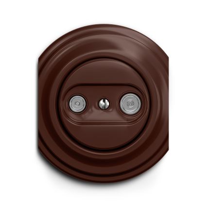 Kliklap - Cadre vintage central marron