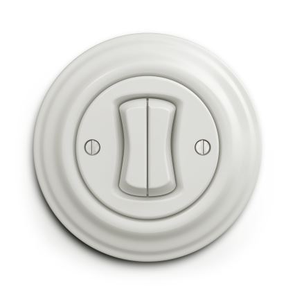 Kliklap - Cadre vintage simple blanc