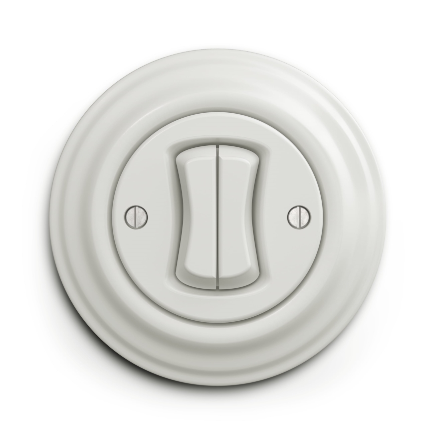 Kliklap - Cadre vintage simple blanc