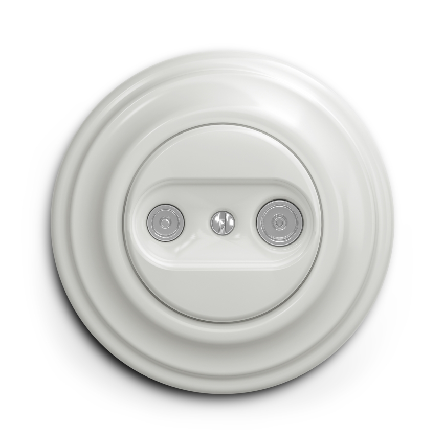 Kliklap - Cadre vintage simple blanc