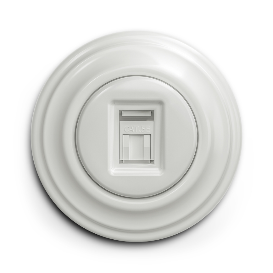 Kliklap - Cadre vintage simple blanc
