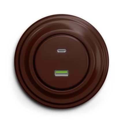 Kliklap - Cadre vintage simple marron