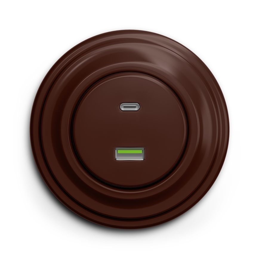 Kliklap - Cadre vintage simple marron