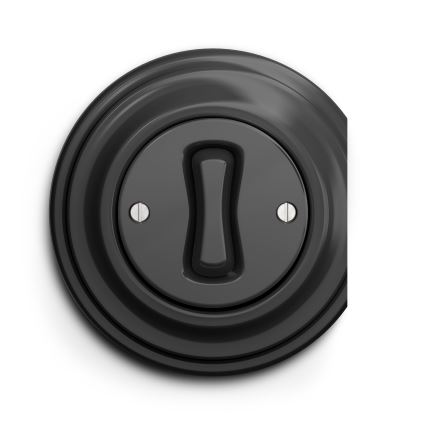 Kliklap - Interrupteur à bouton-poussoir vintage anthracite