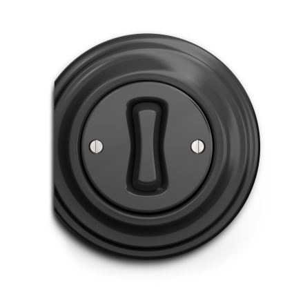 Kliklap - Interrupteur à bouton-poussoir vintage anthracite