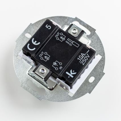 Kliklap - Interrupteur rétro multiple avec cadre n°5, noir