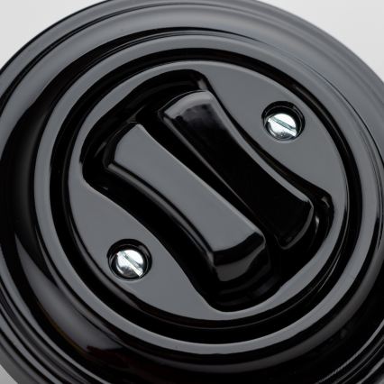 Kliklap - Interrupteur rétro multiple avec cadre n°5, noir