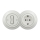 Kliklap - Interrupteur unipolaire rétro n° 1 et prise SCHUKO 230 V avec cadre blanc
