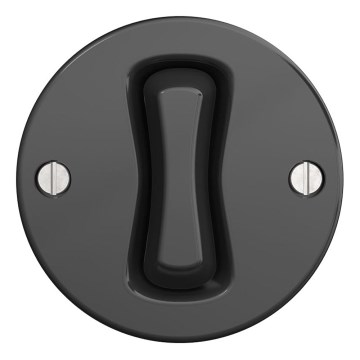 Kliklap - Interrupteur unipolaire vintage n° 1 anthracite