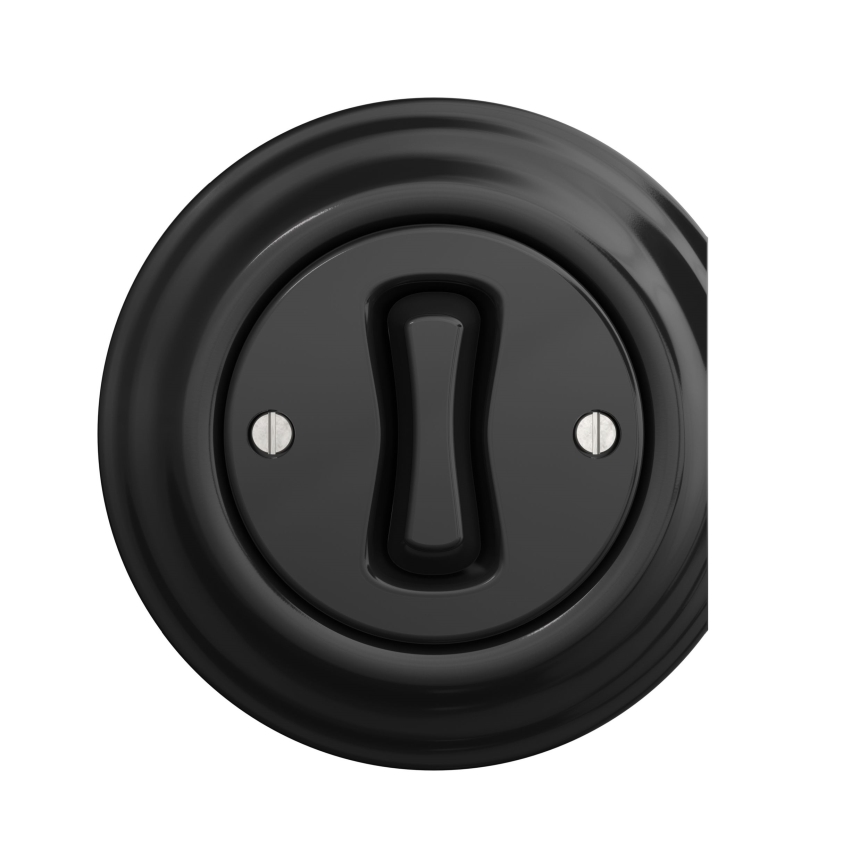 Kliklap - Interrupteur unipolaire vintage n° 1 noir
