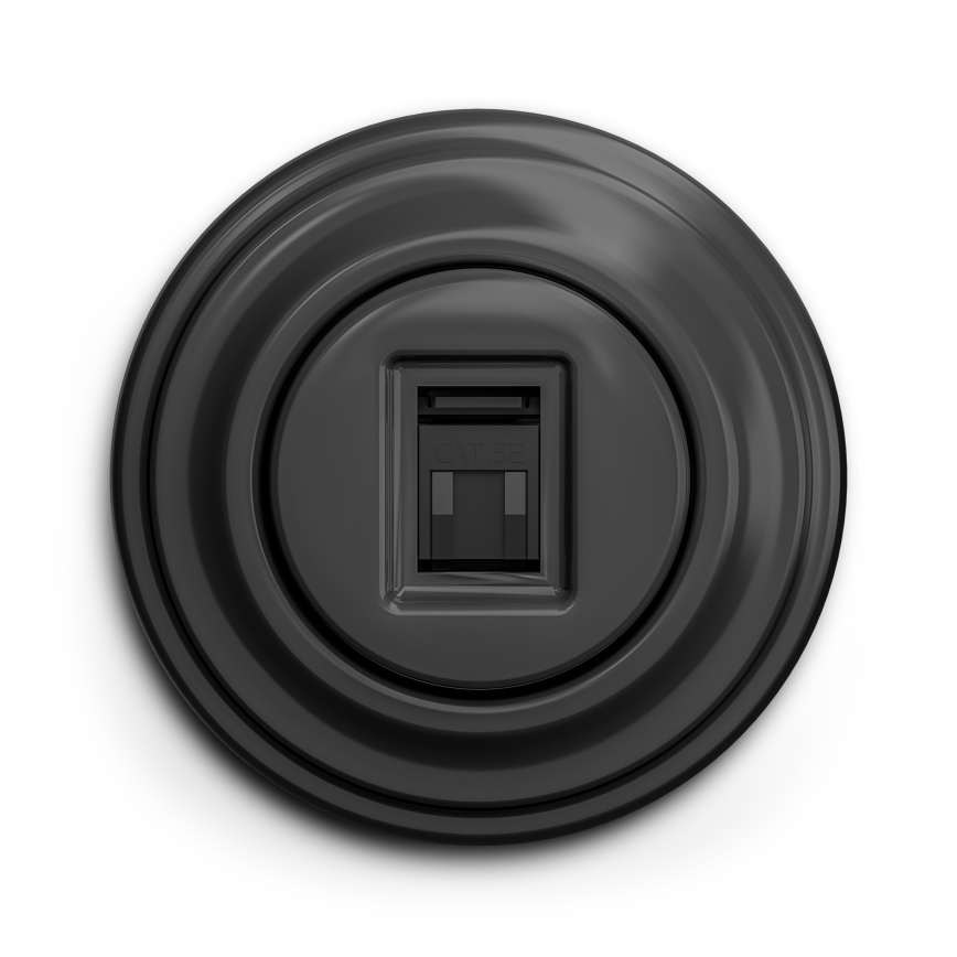 Kliklap - Prise RJ45 vintage anthracite