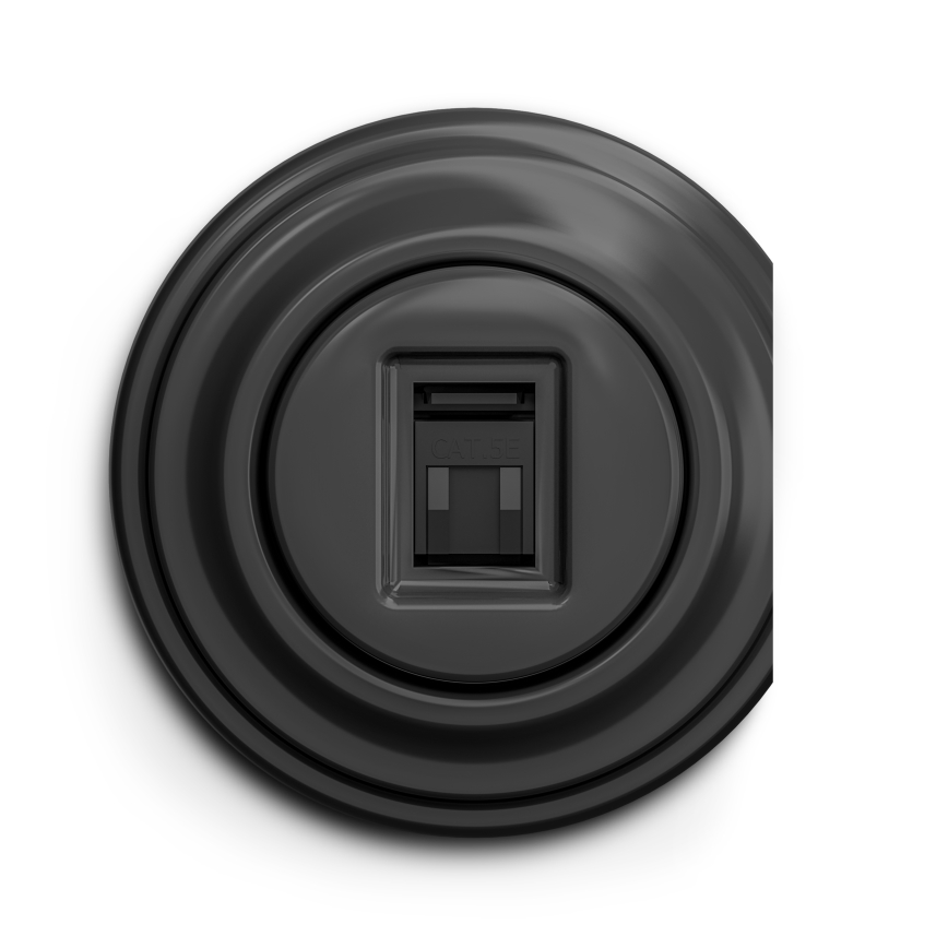 Kliklap - Prise RJ45 vintage anthracite