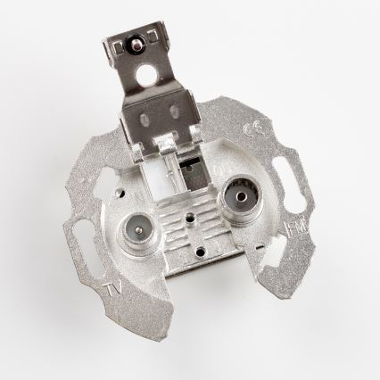 Kliklap - Prise TV+R (terminale) rétro avec cadre noir