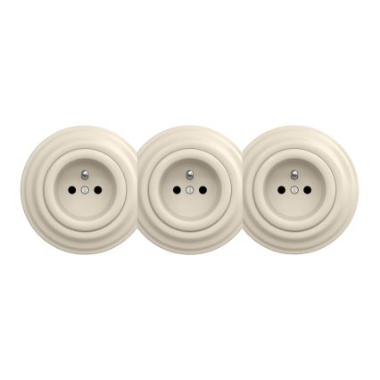 Kliklap - Retro centraal afdekraam beige