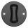 Kliklap - Retro drukknop zonder rand antraciet
