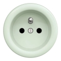 Kliklap - Retro randloos huishoudelijk stopcontact 230V mintgroen