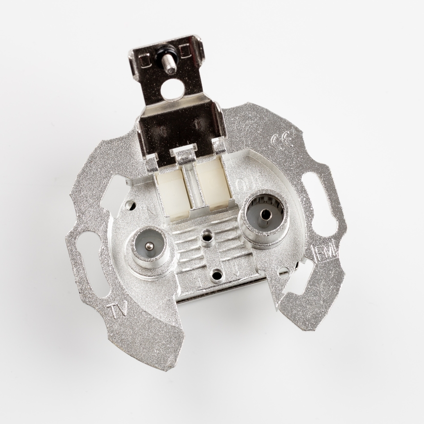 Kliklap - Retro TV-/radioaansluiting (doorlopend) met afdekraam, groen