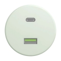Kliklap - Retro USB-stopcontact A+C frameloos mintgroen