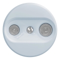 Kliklap - Retro wandcontactdoos TV+R (doorverbonden) zonder frame blauw