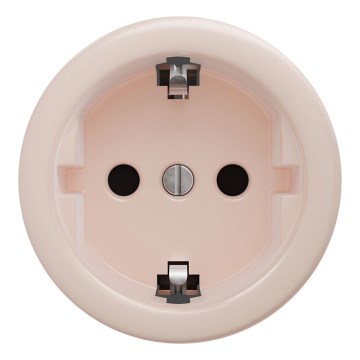 Kliklap - Retro wandcontactdoos zonder lijst SCHUKO 230V/16A oudroze