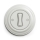Kliklap - Retroknop met keramische rand, wit