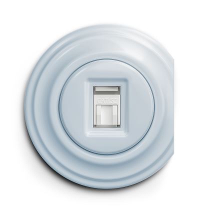 Kliklap - Vintage data-aansluiting blauw