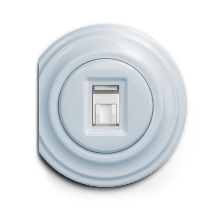 Kliklap - Vintage data-aansluiting blauw