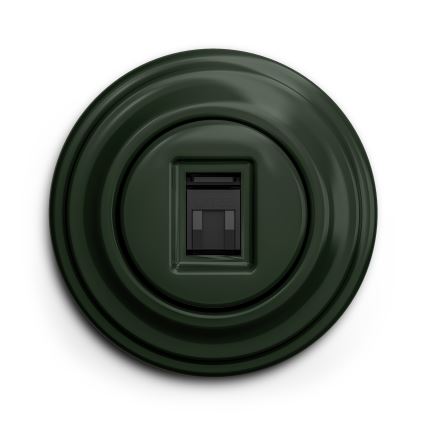 Kliklap - Vintage data-aansluiting groen