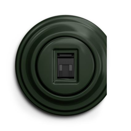 Kliklap - Vintage data-aansluiting groen