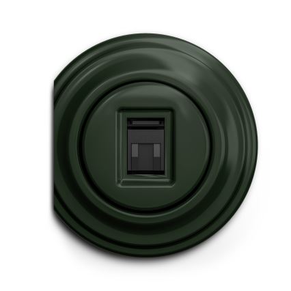 Kliklap - Vintage data-aansluiting groen