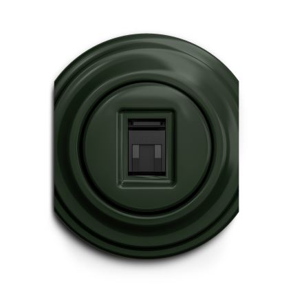 Kliklap - Vintage data-aansluiting groen