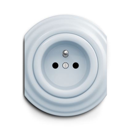 Kliklap - Vintage stopcontact 230V blauw