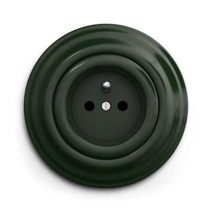 Kliklap - Vintage stopcontact 230V groen