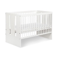 KLUPŚ - Babybed PAULA 120x60 cm grenen/wit