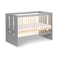 KLUPŚ - Babybed PAULINE 120x60 cm grenen/grijs