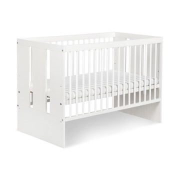 KLUPŚ - Lit bébé PAULA 120 x 60 cm pin/blanc