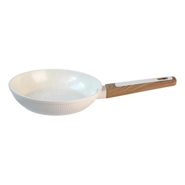 Koekenpan BIANCO 24 cm, crème/bruin