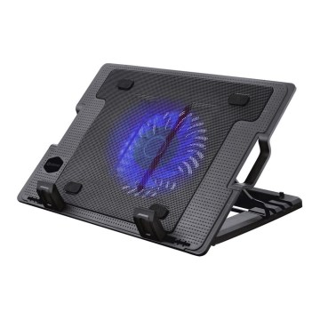 Koelsysteem voor een Laptop 1x ventilator 2xUSB zwart