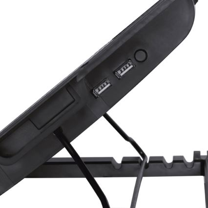 Koelsysteem voor een Laptop 1x ventilator 2xUSB zwart