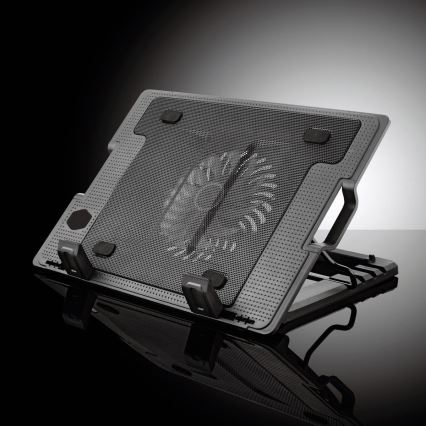Koelsysteem voor een Laptop 1x ventilator 2xUSB zwart