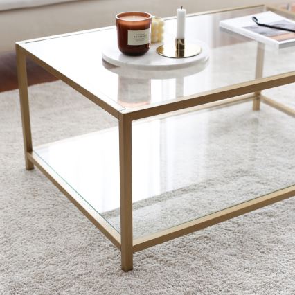 Koffie Tafel ASTRO 40x90 cm goud