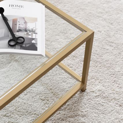 Koffie Tafel ASTRO 40x90 cm goud